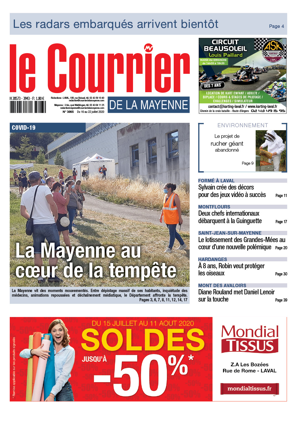 COVID-19 : la Mayenne au cœur de la tempête